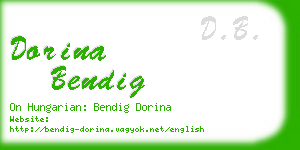 dorina bendig business card